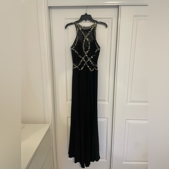 Black Floor Length Gown - Picture 3 of 4